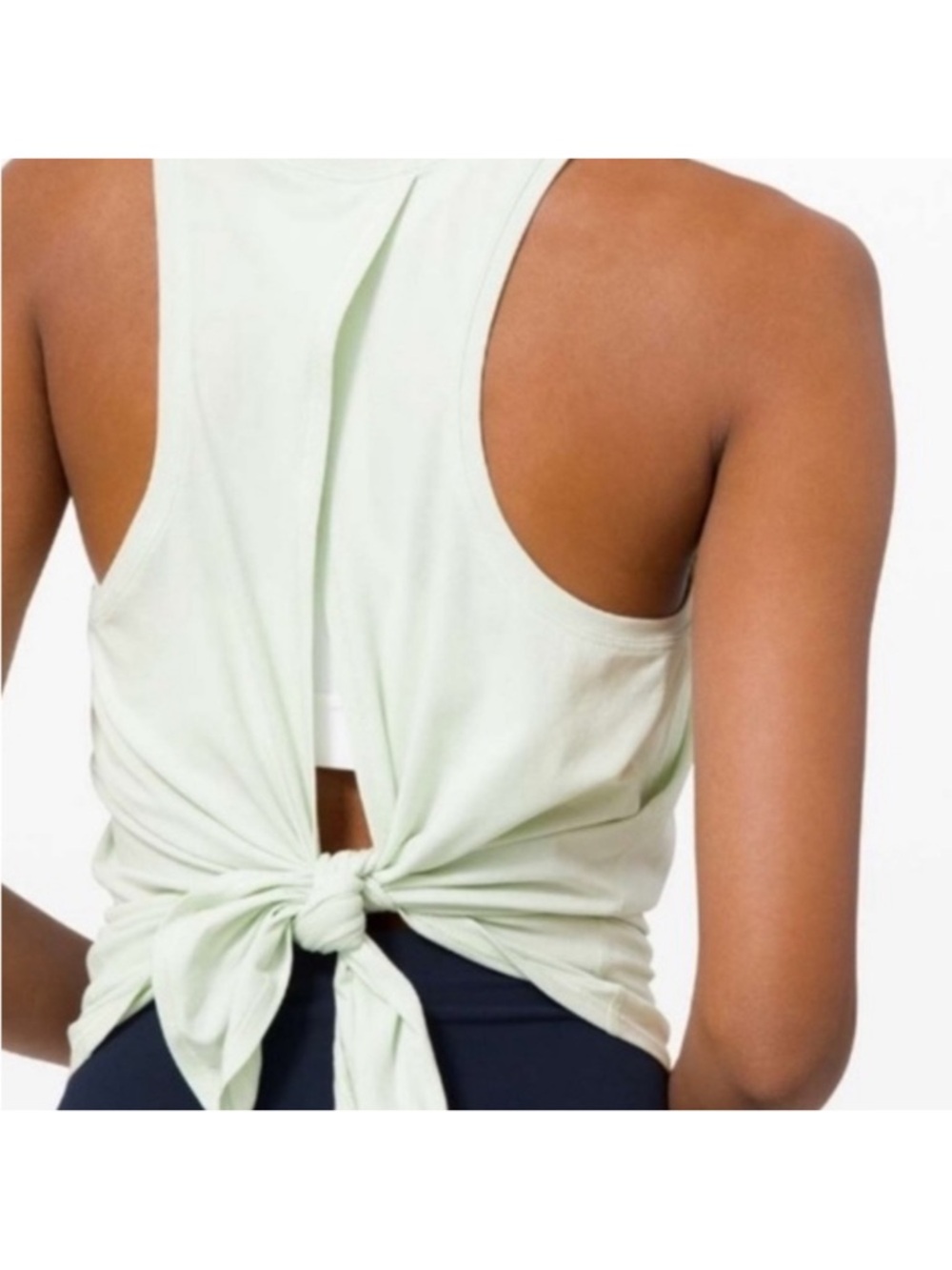lululemon black all tied up tank size 6